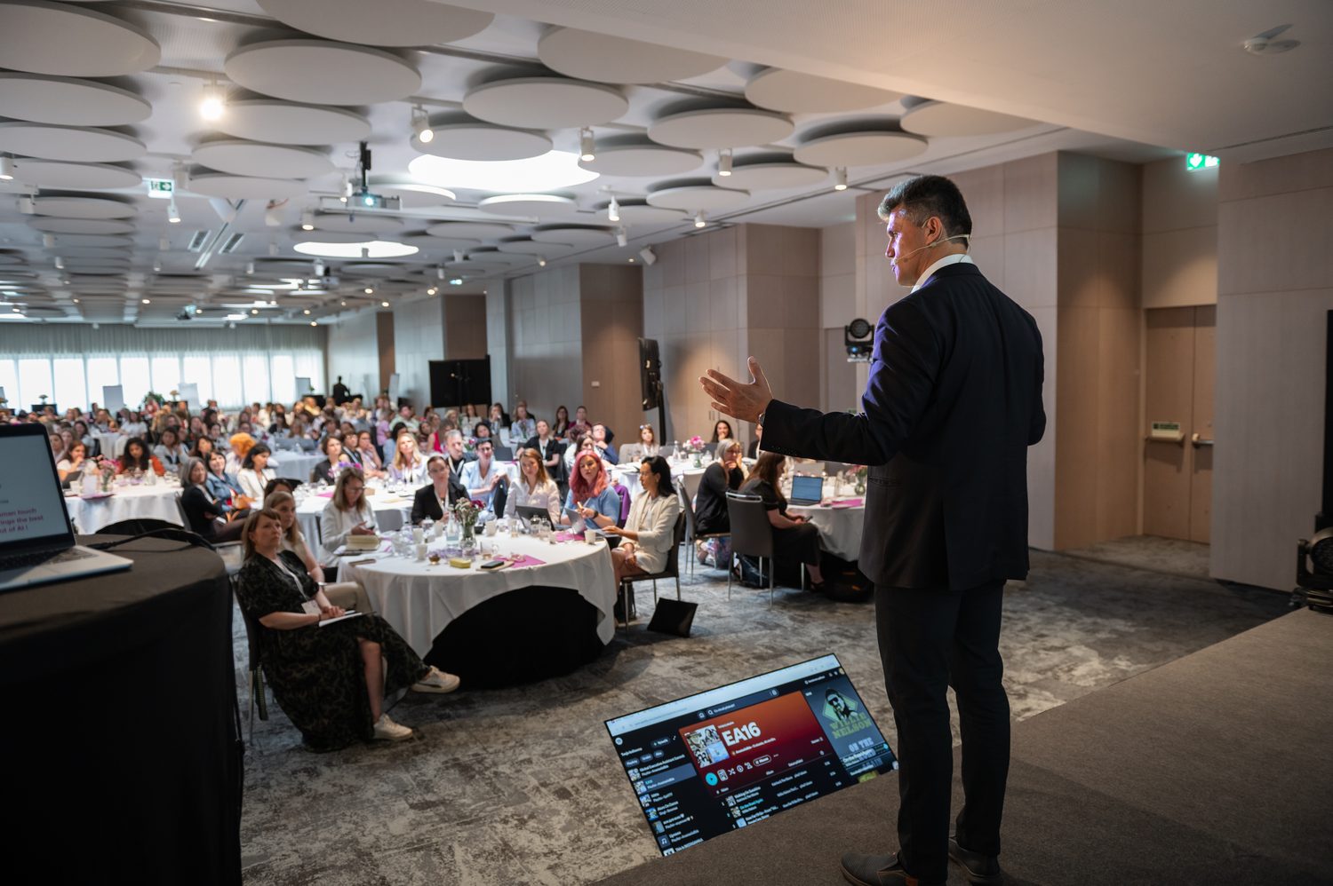 Peter Ivanov delivering a keynote